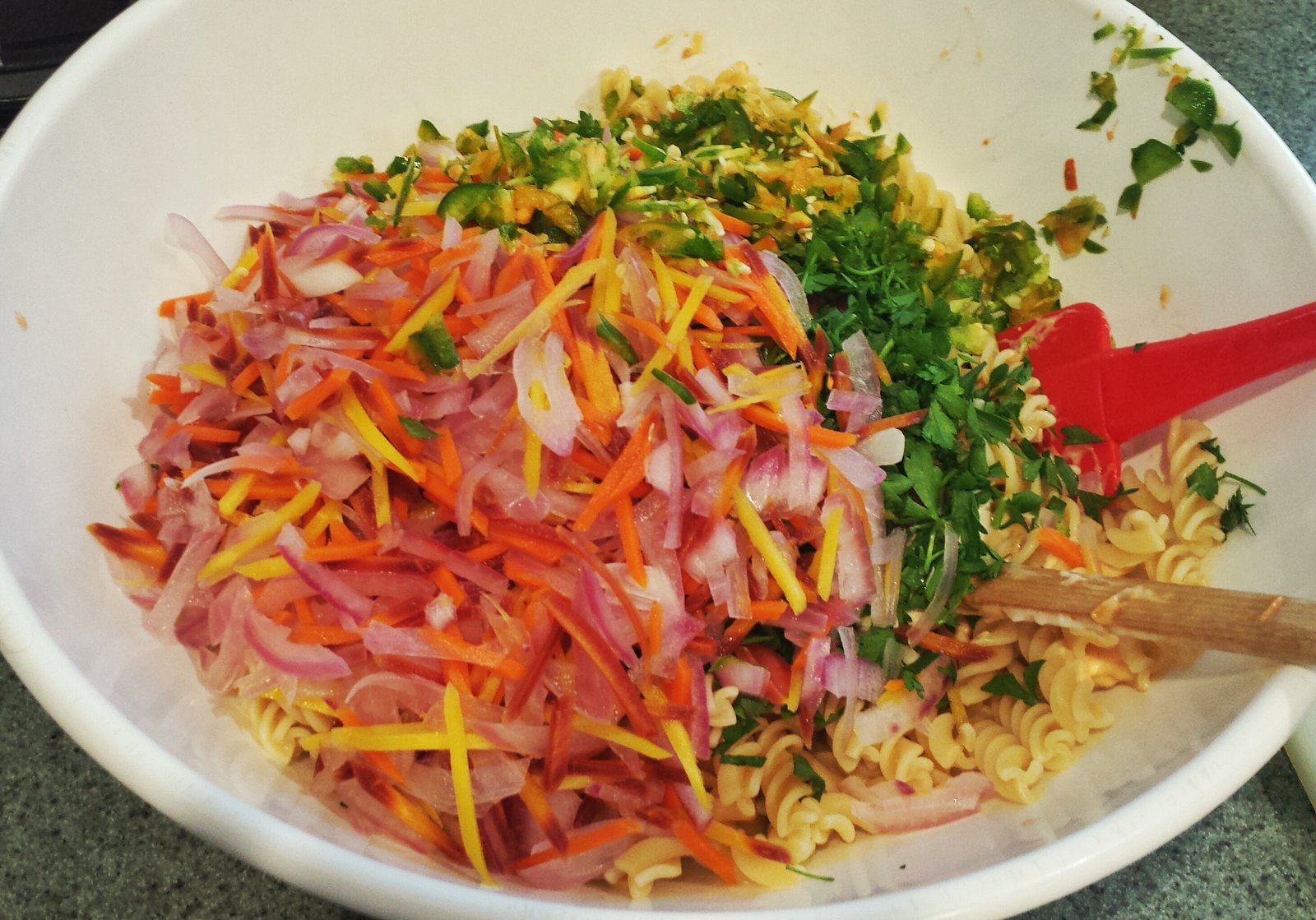 Pre-mixed Pasta Salad