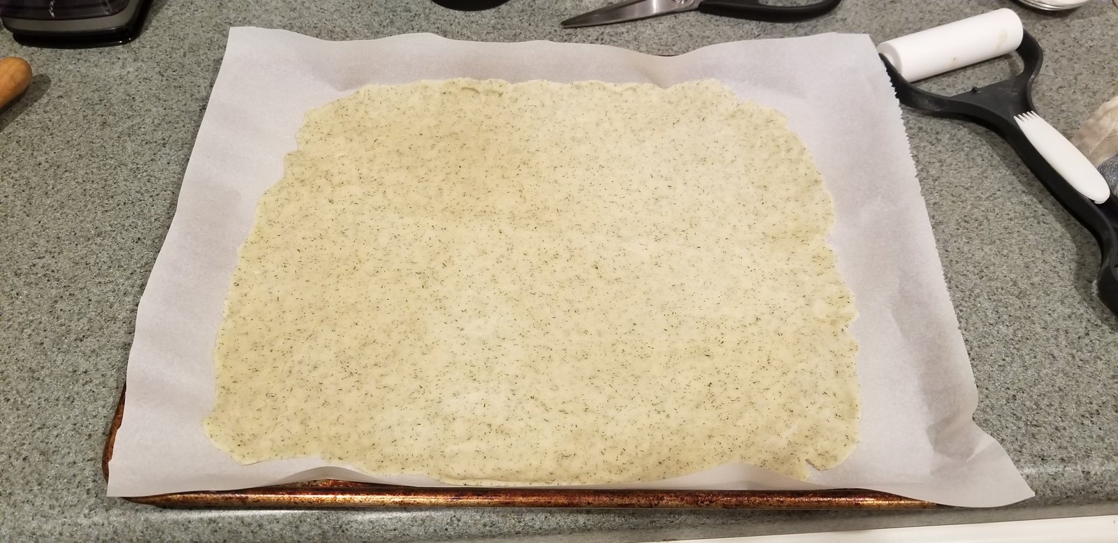 Rolled out pate brisee