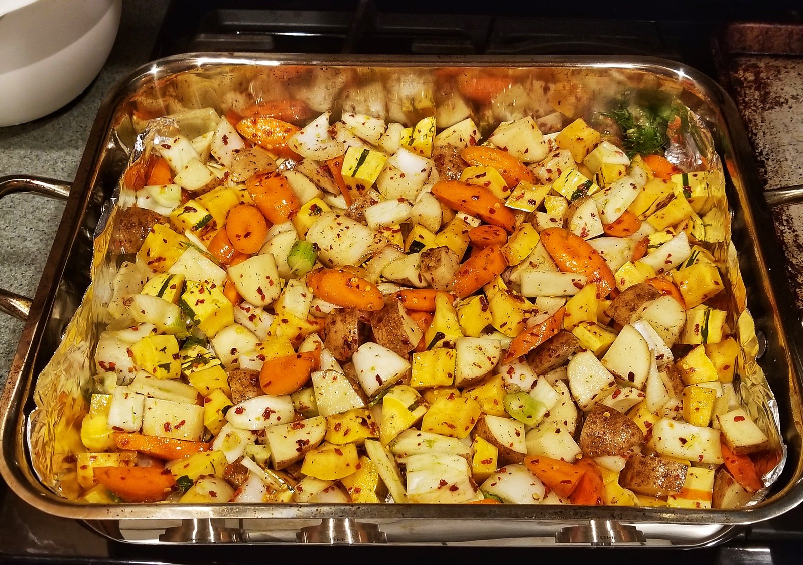 Roasted autumn vegetables
